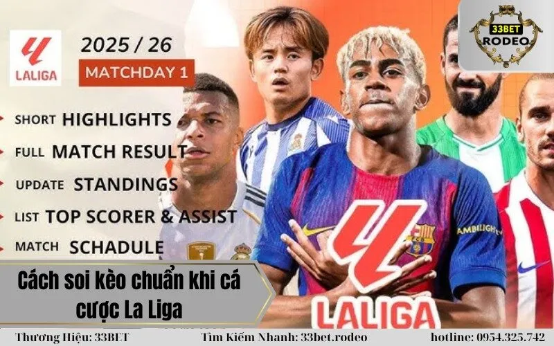 Cách soi kèo chuẩn khi cá cược La Liga